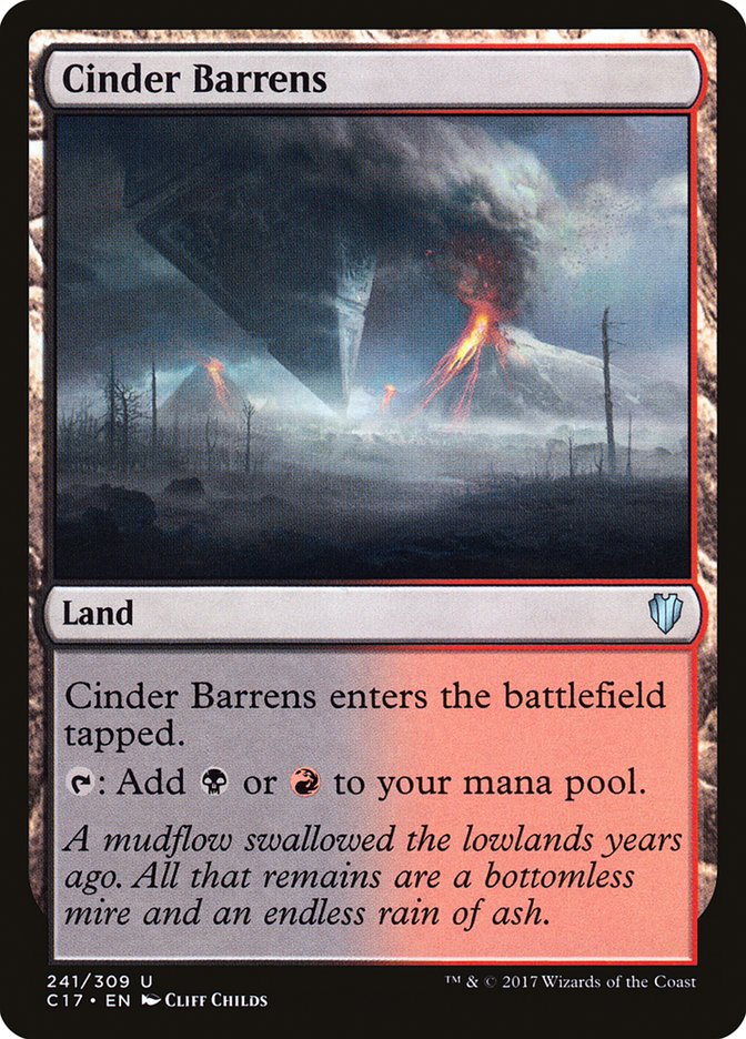 Magic | Cinder Barrens [Commander 2017] | The Nerd Merchant