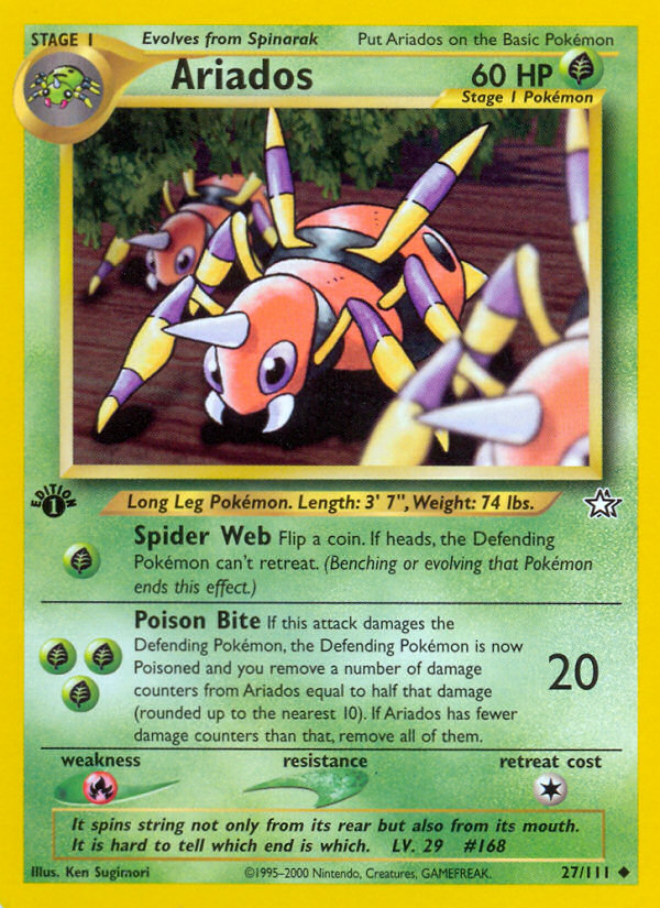 Pokemon | Ariados (27/111) [Neo Genesis 1st Edition] | The Nerd Merchant