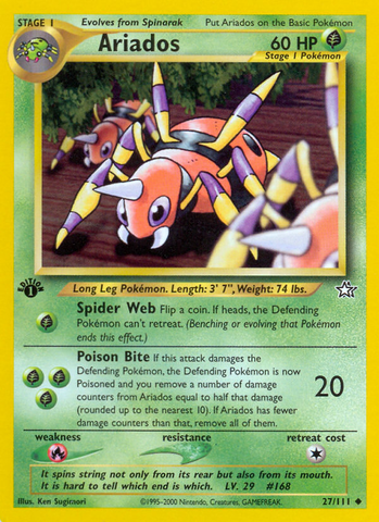 Pokemon | Ariados (27/111) [Neo Genesis 1st Edition] | The Nerd Merchant