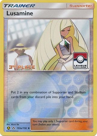Pokemon | Lusamine (153a/156) (League Challenge Alt Art 3rd Place) [Sun & Moon: Ultra Prism] | The Nerd Merchant