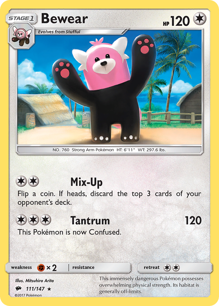 Pokemon | Bewear (111/147) [Sun & Moon: Burning Shadows] | The Nerd Merchant