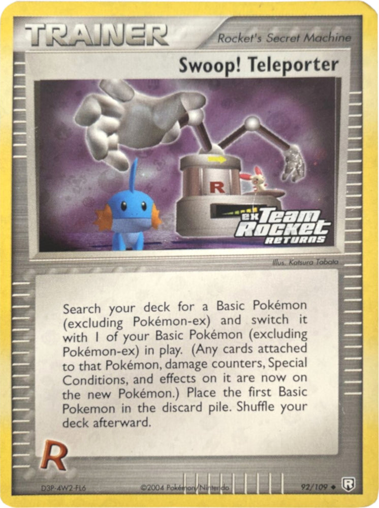 Pokemon | Swoop! Teleporter (92/109) (Stamped) [EX: Team Rocket Returns] | The Nerd Merchant
