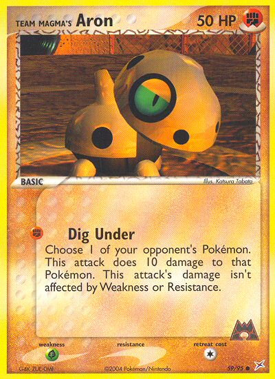 Pokemon | Team Magma's Aron (59/95) [EX: Team Magma vs Team Aqua] | The Nerd Merchant