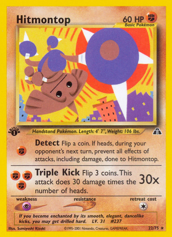 Pokemon | Hitmontop (22/75) [Neo Discovery 1st Edition] | The Nerd Merchant