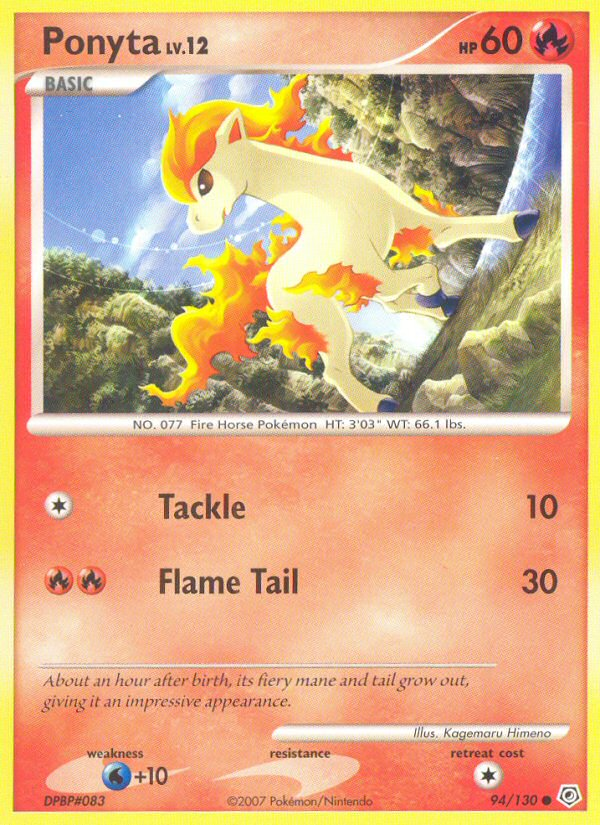 Pokemon | Ponyta (94/130) [Diamond & Pearl: Base Set] | The Nerd Merchant