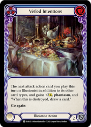 Flesh and Blood TCG | Veiled Intentions (Blue) [EVR152] (Everfest)  1st Edition Rainbow Foil | The Nerd Merchant