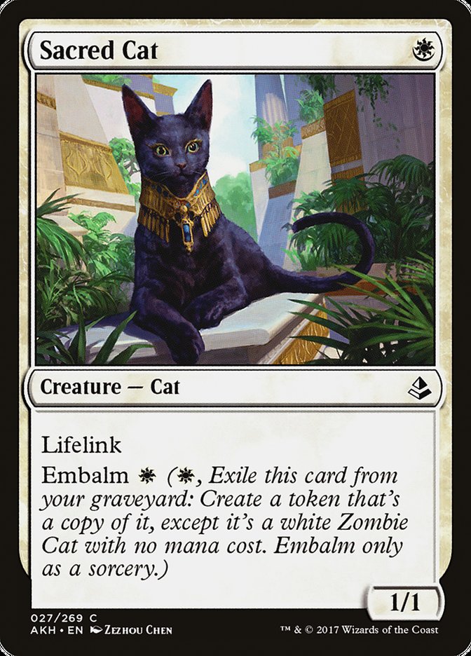 Magic | Sacred Cat [Amonkhet] | The Nerd Merchant
