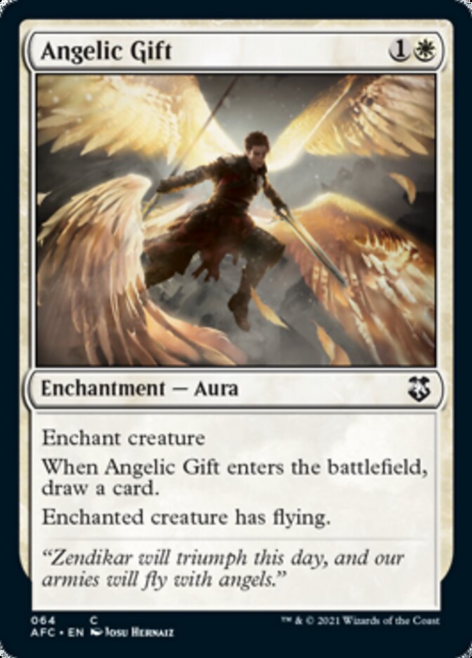 Magic | Angelic Gift [Dungeons & Dragons: Adventures in the Forgotten Realms Commander] | The Nerd Merchant
