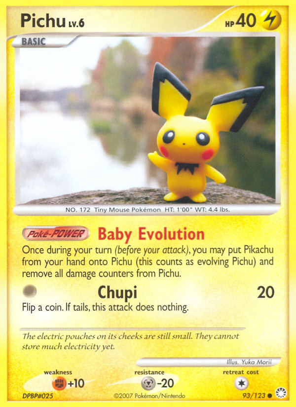 Pokemon | Pichu (93/123) [Diamond & Pearl: Mysterious Treasures] | The Nerd Merchant