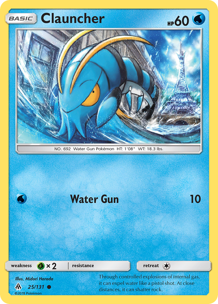 Pokemon | Clauncher (25/131) [Sun & Moon: Forbidden Light] | The Nerd Merchant