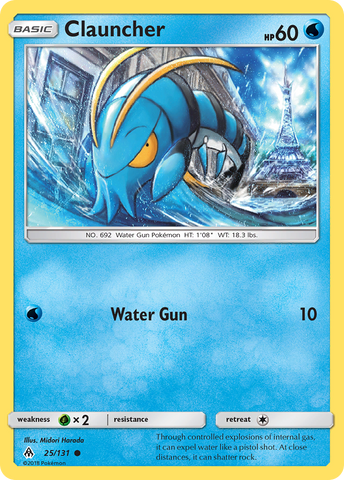 Pokemon | Clauncher (25/131) [Sun & Moon: Forbidden Light] | The Nerd Merchant
