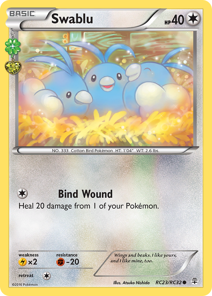 Pokemon | Swablu (RC23/RC32) [XY: Generations] | The Nerd Merchant