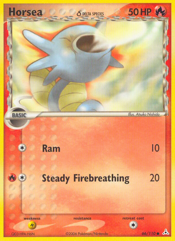 Pokemon | Horsea (66/110) (Delta Species) [EX: Holon Phantoms] | The Nerd Merchant