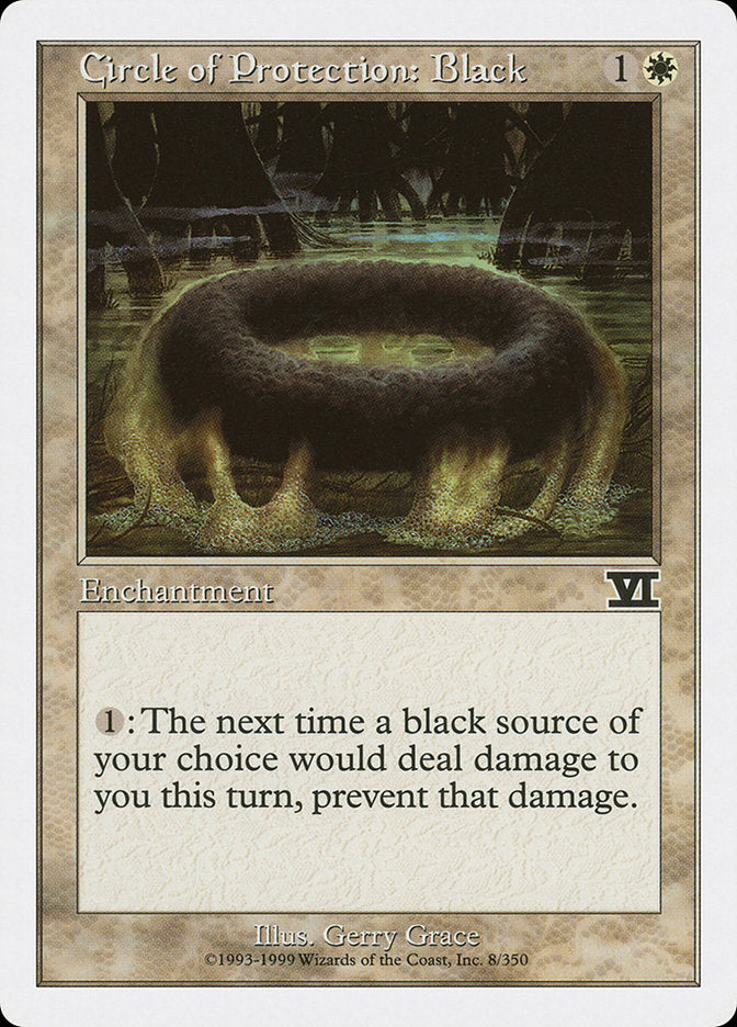 Magic | Circle of Protection: Black [Classic Sixth Edition] | The Nerd Merchant
