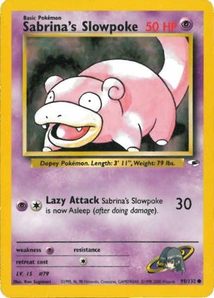 Pokemon | Sabrina's Slowpoke (95/132) [Gym Heroes Unlimited] | The Nerd Merchant