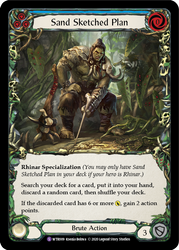 Flesh and Blood TCG | Sand Sketched Plan [U-WTR009] (Welcome to Rathe Unlimited)  Unlimited Rainbow Foil | The Nerd Merchant