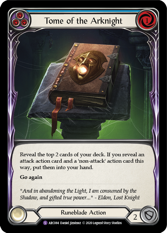 Flesh and Blood TCG | Tome of the Arknight [U-ARC084] (Arcane Rising Unlimited)  Unlimited Normal | The Nerd Merchant