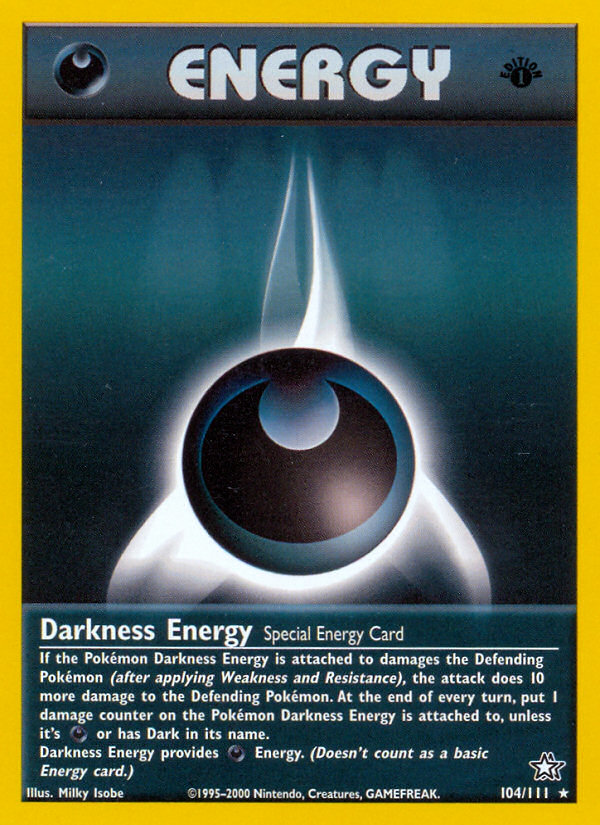 Pokemon | Darkness Energy (104/111) [Neo Genesis 1st Edition] | The Nerd Merchant