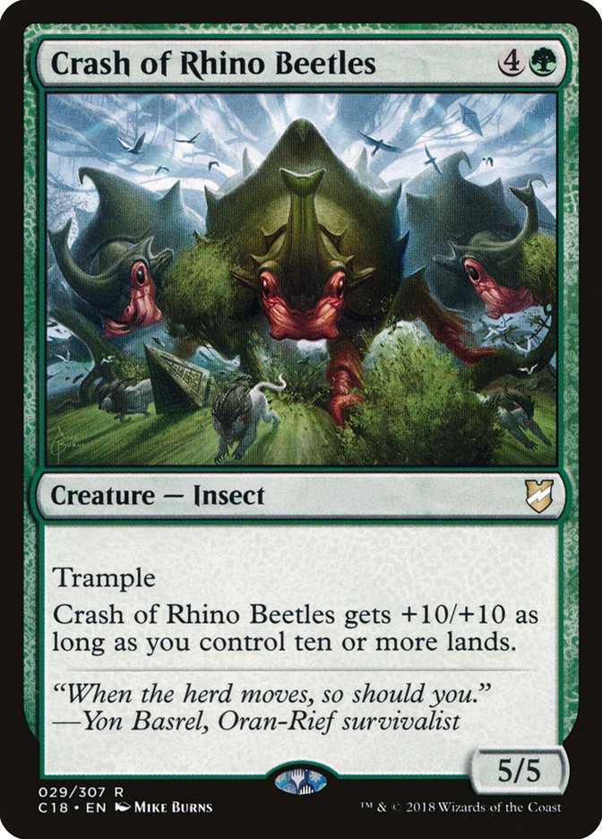 Magic | Crash of Rhino Beetles [Commander 2018] | The Nerd Merchant