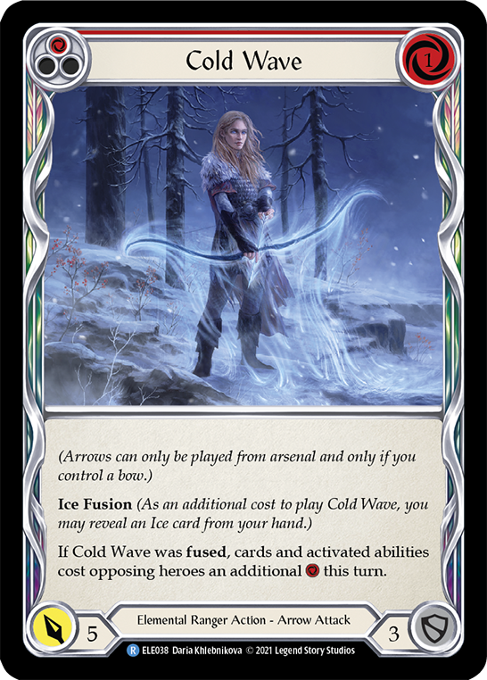 Flesh and Blood TCG | Cold Wave (Red) [ELE038] (Tales of Aria)  1st Edition Normal | The Nerd Merchant