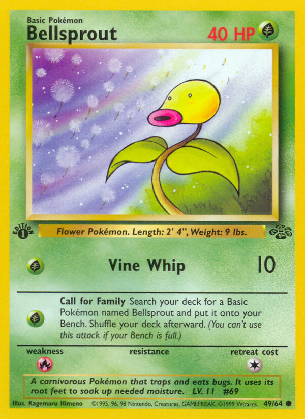 Pokemon | Bellsprout (49/64) [Jungle 1st Edition] | The Nerd Merchant