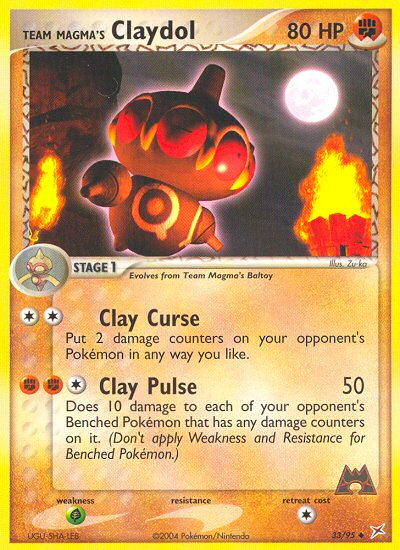 Pokemon | Team Magma's Claydol (33/95) [EX: Team Magma vs Team Aqua] | The Nerd Merchant