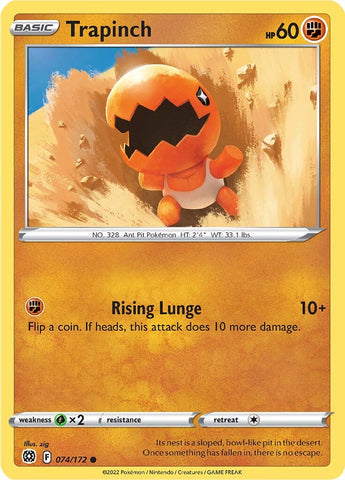 Pokemon | Trapinch (074/172) [Sword & Shield: Brilliant Stars] | The Nerd Merchant