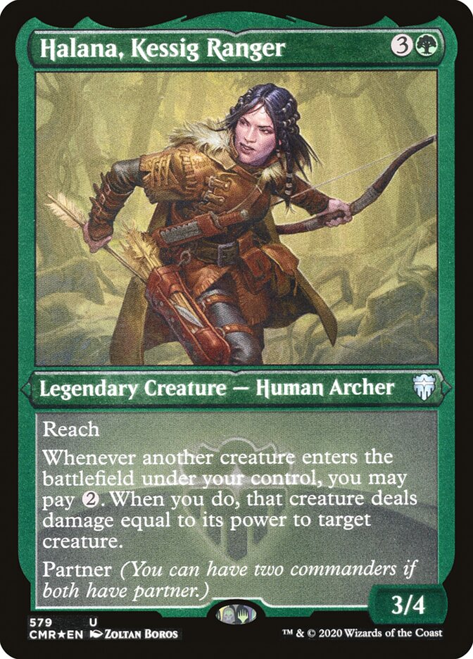 Magic | Halana, Kessig Ranger (Foil Etched) [Commander Legends] | The Nerd Merchant