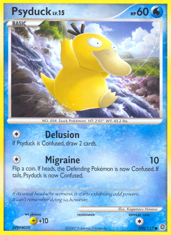 Pokemon | Psyduck (100/132) [Diamond & Pearl: Secret Wonders] | The Nerd Merchant