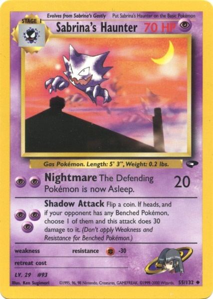 Pokemon | Sabrina's Haunter (55/132) [Gym Challenge Unlimited] | The Nerd Merchant