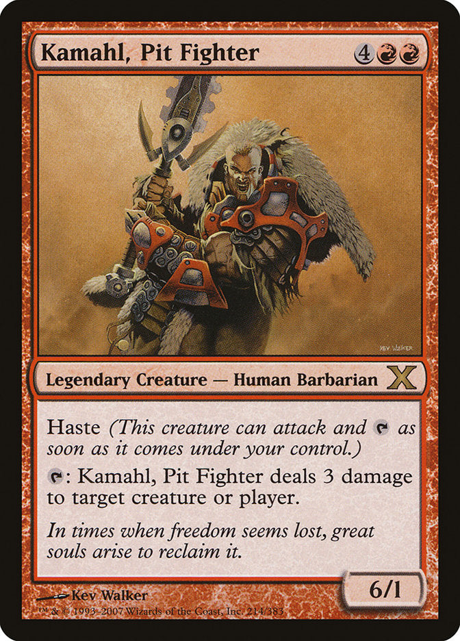 Magic | Kamahl, Pit Fighter [Tenth Edition] | The Nerd Merchant