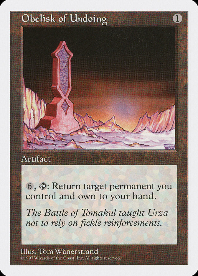 Magic | Obelisk of Undoing [Fifth Edition] | The Nerd Merchant