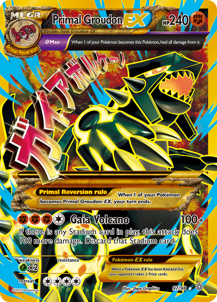 Pokemon | Primal Groudon EX (97/98) [XY: Ancient Origins] | The Nerd Merchant