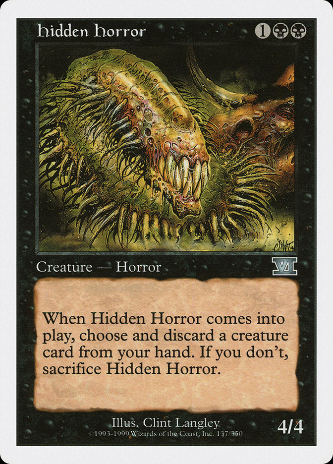 Magic | Hidden Horror [Classic Sixth Edition] | The Nerd Merchant