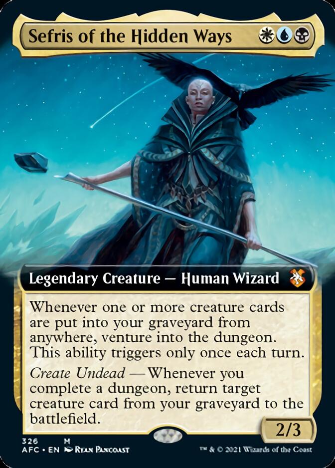 Magic | Sefris of the Hidden Ways (Extended Art) [Dungeons & Dragons: Adventures in the Forgotten Realms Commander] | The Nerd Merchant