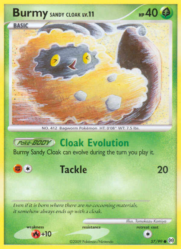 Pokemon | Burmy Sandy Cloak (57/99) [Platinum: Arceus] | The Nerd Merchant