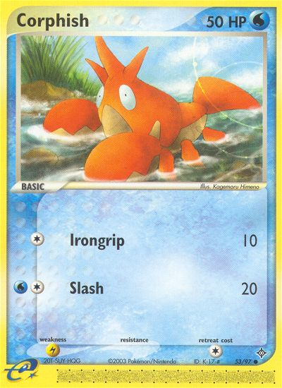 Pokemon | Corphish (53/97) [EX: Dragon] | The Nerd Merchant