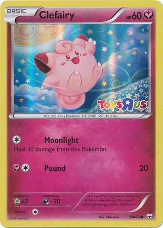 Pokemon | Clefairy (50/83) (Toys R Us Promo) [XY: Generations] | The Nerd Merchant