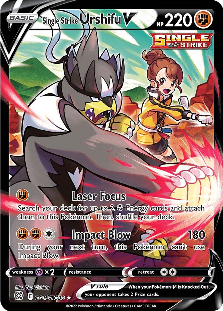 Pokemon | Single Strike Urshifu V (TG18/TG30) [Sword & Shield: Brilliant Stars] | The Nerd Merchant