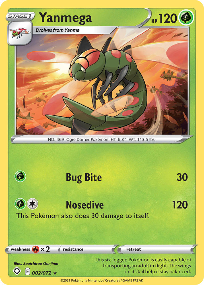 Pokemon | Yanmega (002/072) [Sword & Shield: Shining Fates] | The Nerd Merchant