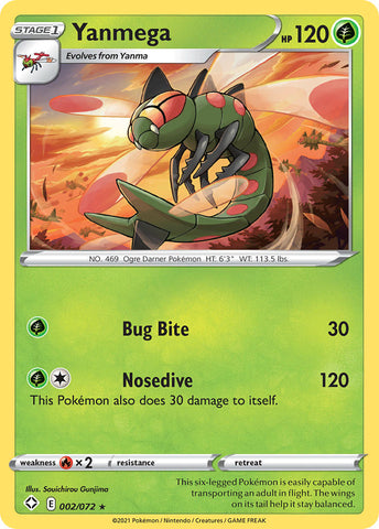Pokemon | Yanmega (002/072) [Sword & Shield: Shining Fates] | The Nerd Merchant