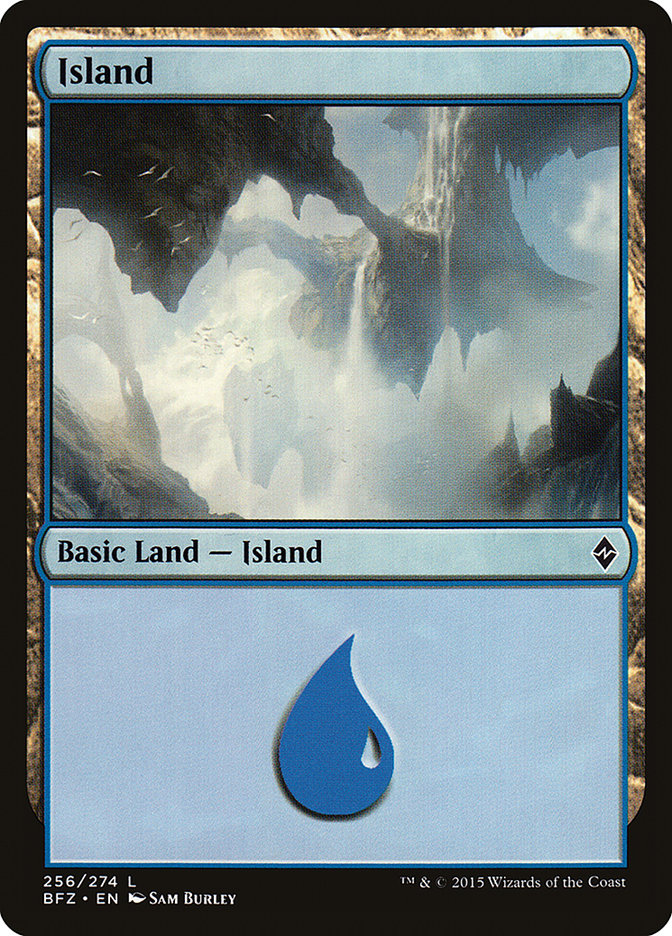 Magic | Island (256) [Battle for Zendikar] | The Nerd Merchant