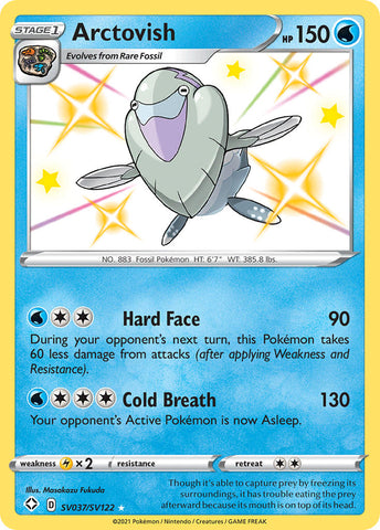 Pokemon | Arctovish (SV037/SV122) [Sword & Shield: Shining Fates] | The Nerd Merchant