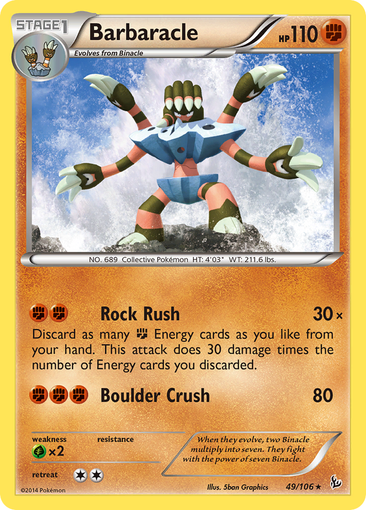 Pokemon | Barbaracle (49/106) [XY: Flashfire] | The Nerd Merchant