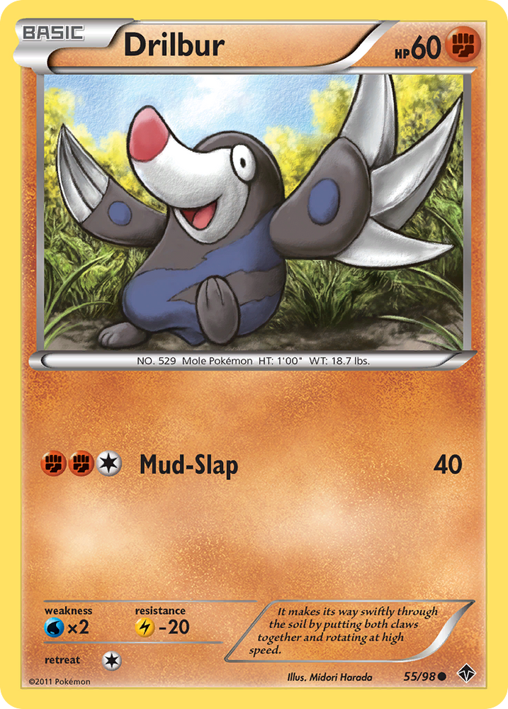 Pokemon | Drilbur (55/98) [Black & White: Emerging Powers] | The Nerd Merchant