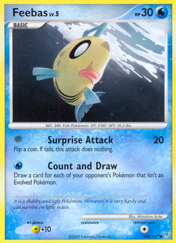 Pokemon | Feebas (104/147) [Platinum: Supreme Victors] | The Nerd Merchant