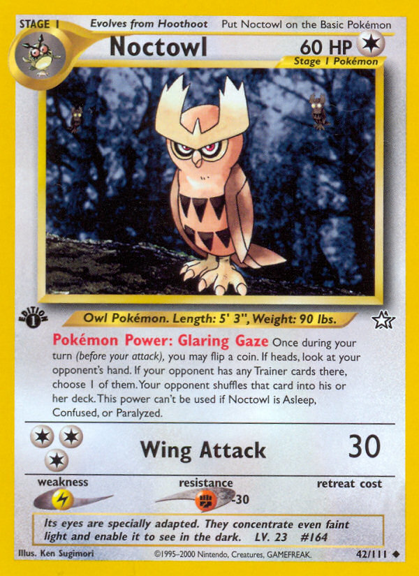 Pokemon | Noctowl (42/111) [Neo Genesis 1st Edition] | The Nerd Merchant