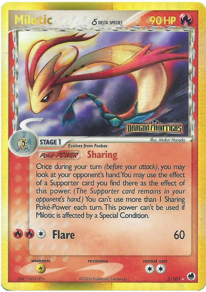 Pokemon | Milotic (5/101) (Delta Species) (Stamped) [EX: Dragon Frontiers] | The Nerd Merchant