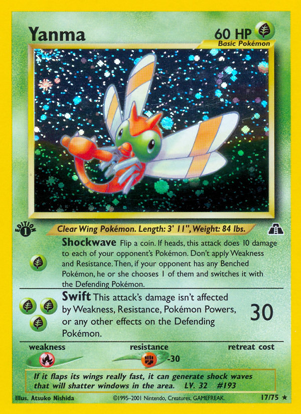 Pokemon | Yanma (17/75) [Neo Discovery 1st Edition] | The Nerd Merchant