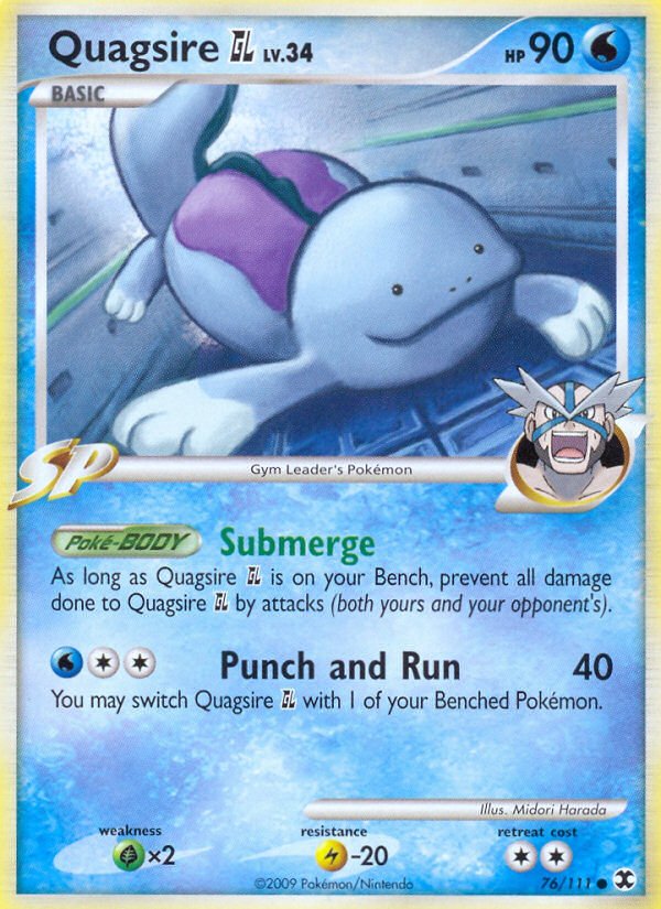 Pokemon | Quagsire GL (76/111) [Platinum: Rising Rivals] | The Nerd Merchant